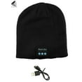 thumbnail image 3 of PULLIMORE Women Men Wireless Bluetooth Smart Beanie Hats Winter Warm Knitted Music Caps with Built-in Headphones Headset Stereo Speakers and Mic (Black), 3 of 9