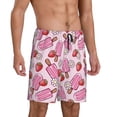 thumbnail image 2 of Vsdgher Short de Pyjama Imprimé Fraise pour Hommes Bas de Pyjama Léger avec Poches-TG, 2 of 6