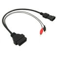 thumbnail image 1 of Diagnostic Cable, 3 Pin to 16 Pin OBD2 Adapter Connector Diagnostic Cable, On-Board Diagnostic Connector, OBD2 Adapter Extension Cable, for Scanner Cables, 1 of 4
