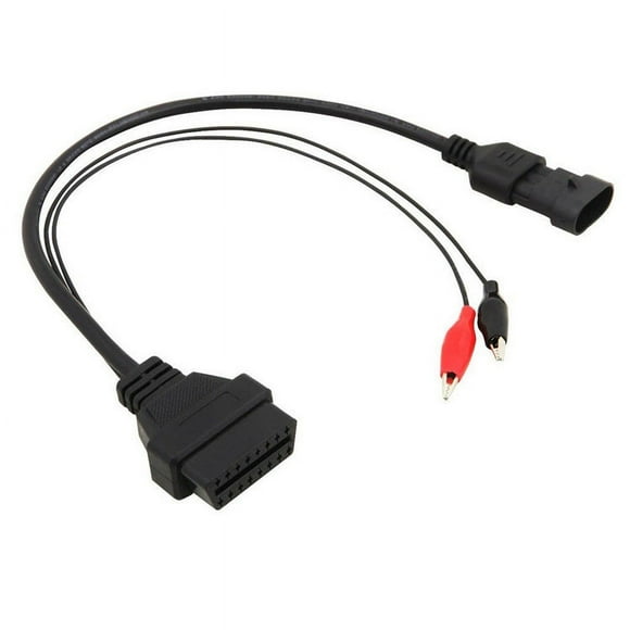 Diagnostic Cable, 3 Pin to 16 Pin OBD2 Adapter Connector Diagnostic Cable, On-Board Diagnostic Connector, OBD2 Adapter Extension Cable, for Scanner Cables