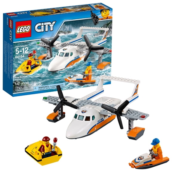LEGO City Coast Guard Sea Rescue Plane 60164 (141 Pieces)