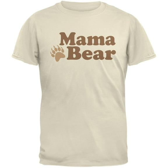 Mothers Day - Mama Bear Natural Adult T-Shirt - 2X-Large
