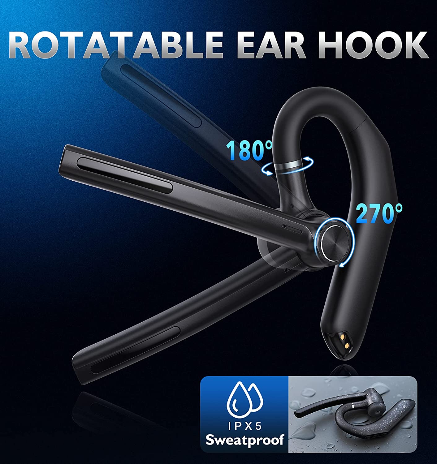 axGear Bluetooth Headset Eumspo V5.1 