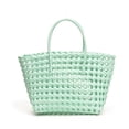 thumbnail image 1 of La capacidad grande tejida PVC de la capacidad grande de la cesta del almacenamiento de la playa del bolso de asas ahueca hacia fuera el bolso de moda, 1 of 7