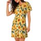 thumbnail image 2 of Disketp Green Leaf Sunflower para Camisón Corto de Manga Corta para Mujeres, Camisón Cómodo con Escote Redondo, Bonito y Confortable, 2 of 6