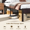 thumbnail image 6 of Costway Full Size Bed Frame with Built-in Charging Station Sturdy Mattress Foundation Rustic Brown + Black, 6 of 9
