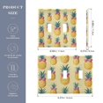 thumbnail image 2 of Yayeee Toggle Light Switch Wall Plate 2-Gang 4.56"x4.48" Decorative Outlet Cover, Pineapple Love, 2 of 7