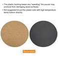 thumbnail image 4 of Unique Bargains Round Plant Saucers Plastic Cork Plant Mat for Home Garden Yellow 12", 4 of 6