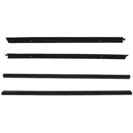 Door Window Belt Weatherstrip 4 Piece - Compatible with 1987 - 1995 Jeep Wrangler 1988 1989 1990 1991 1992 1993 1994