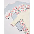 thumbnail image 4 of Touched by Nature Baby Girl Organic Cotton Long-Sleeve Gowns 3pk, Pink Rose, 0-6 Months, 4 of 4
