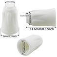 thumbnail image 2 of shiyou-Heyous 30pcs High Temperature Ceramic Wire Connector Ceramic Nut White Small High Temperature Service Ceramic Twist Cap for High Power Lighting Ceiling Fan and Heater, 2 of 4