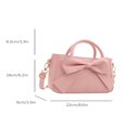 thumbnail image 4 of SUGARMOM Luxurious Bow Decor Handbag - Women‘s Double Handle Purse  Small Faux Leather Crossbody Bag For Fashionable Women, 4 of 7