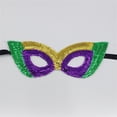 thumbnail image 3 of Under $5 Mask Blue Masquerade Party Sequins Caveman Mardi, 3 of 3