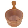 thumbnail image 4 of Juego de cucharón para sauna, a prueba de fugas, barril de madera con revestimiento de plástico para spa, piscina, 4 l, 4 of 14
