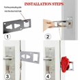 thumbnail image 4 of YQHWQ Dormitory Essential Lock Portable Door Lock Safety for Home Security Travel Door Lock Pieces 2 Pieces, 4 of 5
