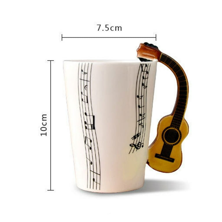 WQQZJJ Kitchen Gadgets Gifts Sale Deals Musician's Coffee Mugs - 10  Creative Designs Guitar Mug Electric Guitar Heartbea on Clearance 