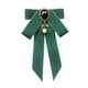 thumbnail image 2 of Pajarita Yinane, broche de listón, lazo, elegante, corbata para el cuello, 18 cm x 11 cm, Verde oscuro, 2 of 8