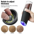 thumbnail image 3 of Deago Electric Gravity Salt and Pepper Grinder with Adjustable Coarseness Automatic Pepper and Salt Mill Grinder Battery Powered with LED Light, 1PCS, 3 of 11