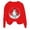 Red, variant on ZHOGXU Boys Girls Penguin Seashell Ocean Graphic Pullover Sweatshirt Long Sleeve O Neck School Top For Kids Casual Loose Fit Everyday Wear,Red,3-4 years