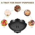 thumbnail image 4 of Footed Fruit Bowl Ceramic Fruit Plate Chinese Style Fruit Tray Dried Fruit Bowl Kitchen Essential, 4 of 8