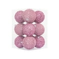 thumbnail image 2 of Zawou Pink Glitter Christmas Balls - 12PCS Hanging Ornaments 8CM for Tree, Holiday Parties, Indoor Seasonal Celebration, 2 of 6