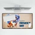 thumbnail image 4 of Bulldog Proud Dad Happy Father's Day Desk Mat Full Keyboard Mouse Pad Dog Lover Gifts Idea Large Mousepad - 02008, 4 of 5