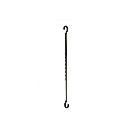 Rainsford & Gale Dark Wrought 30'' Twisted Hanger (Set of 4)