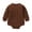 Brown, variant on Ulanda Newborn Baby Girl Boy Sweater Knit Oversized Pullover Sweatshirt Romper (Brown, 3-6 Months)