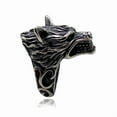 thumbnail image 3 of Mens Vintage Alloy Animal Ring: Giant Wolf Head Design Fashion Statement Ring for Men Antique Silver Finish, 3 of 6