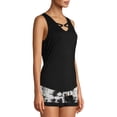 thumbnail image 4 of No Boundaries Juniors Double V-Neck Tank Top, 4 of 6