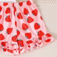 thumbnail image 6 of Toddler Baby Girl Outfits Summer Clothes Set Cow Embroidery Print Ruffle Top and Cow Print Shorts Set Cute Pattern Printed Outfits 2-3 Years, 6 of 8