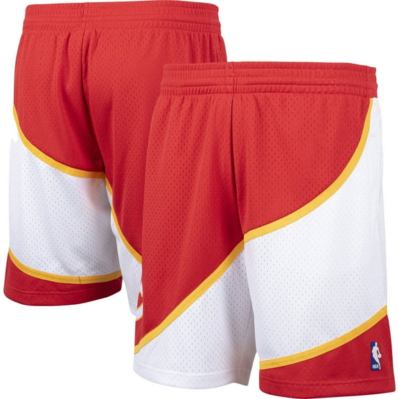 Men's Mitchell & Ness Red Atlanta Hawks Hardwood Classics Swingman Shorts