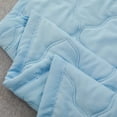 thumbnail image 5 of Cotton Cooling Quilt for Hot Sleepers & Night Sweats – Machine Washable Lightweight Summer Blanket with 3X Moisture-Wicking Tech, Full/Queen Size Dorm-Friendly Comforter Blue, 5 of 8