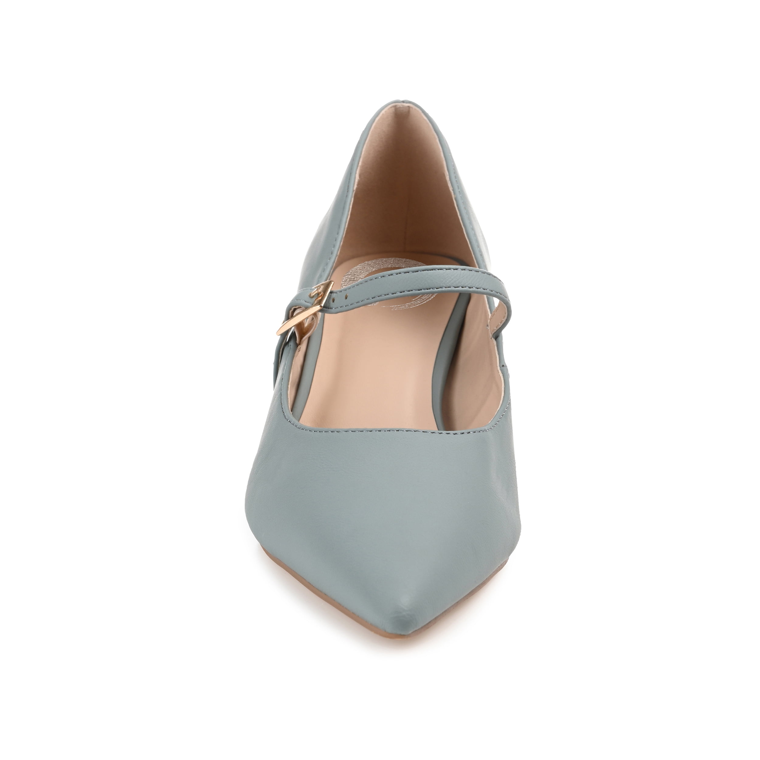 Journee Womens Manza Kitten Heel Mary Jane Pointed Toe Pumps, Widths Available