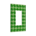 thumbnail image 2 of ZICANCN Outlet Covers Wall Plate, Plaid Green Shamrocks Light Switch Cover Decorative, Duplex Toggle Combo 1-Gang, 2 of 9