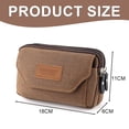 thumbnail image 5 of Bolso para teléfono móvil de hombre Apuakthei, bolso de lona multifuncional de estilo horizontal, bolso para teléfono celular de 6.5", 5 of 5