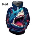 thumbnail image 3 of Sudadera con capucha con estampado 3D de tiburón, sudadera informal divertida con animales para hombres y niños, sudaderas holgadas de gran tamaño con gráficos, ropa de calle, 3 of 5