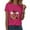 Hot Pink, variant on Kogui Halloween T Shirts for Women Halloween Tshirt Women Pumpkin Graphic Tee Funny Fall Short Sleeve Tops Shirt (Red,M)