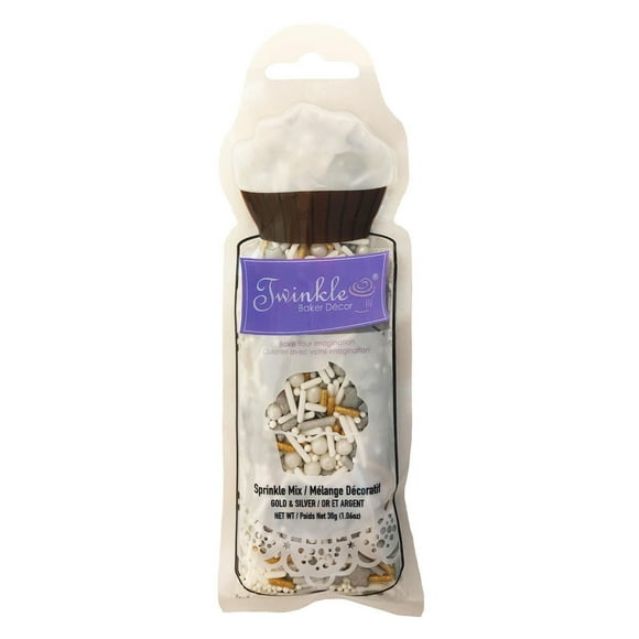 Sprinkles Sachet de mélange d'or et d'argent de 30 g