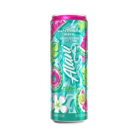 Alani Nu Zero Sugar Energy Drink - Watermelon Wave - 12 oz (Packaging May Vary)