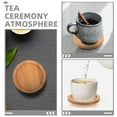 thumbnail image 3 of HAMPPLIES Heat Insulated Coasters Bamboo Beige 12Pcs 2.55X2.55X0.35in, 3 of 8