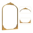 thumbnail image 6 of Neutypechic Wooden Arch Mirror Full Length Mirror Vintage Decorative Mirror 26"x 38",Gold, 6 of 6