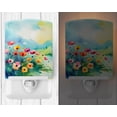 thumbnail image 2 of Anemones in Watercolor Ceramic Night Light 4 in x 6 in, 2 of 3