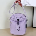 thumbnail image 4 of Btomtd Casual Nylon Chest Bag with Water Cup Holder, Multi Functional Crossbody Bag for Cycling and Sports, Versatile Shoulder Bag and Handbags for Commuting, Purple, 4 of 6