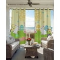 thumbnail image 3 of Happy Easter Blackout Curtains 90 Inch Length 2 Panels Set for Living Room Bedroom, Rabbits Eggs Spring Daisy Floral Grass Yellow Privacy Window Treatment Thermal Insulated Black Out Drapes 52"x90", 3 of 8
