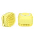 thumbnail image 2 of Cepillo De Masaje De Silicona Para Mascotas, Herramienta De Baño De Cubo Cuadrado Suave Y Cómoda, Cepillo De Limpieza, Dispensador De Champú Para Perros Y Gatos Con Mango Antideslizante Inevent CE003049-02, 2 of 6