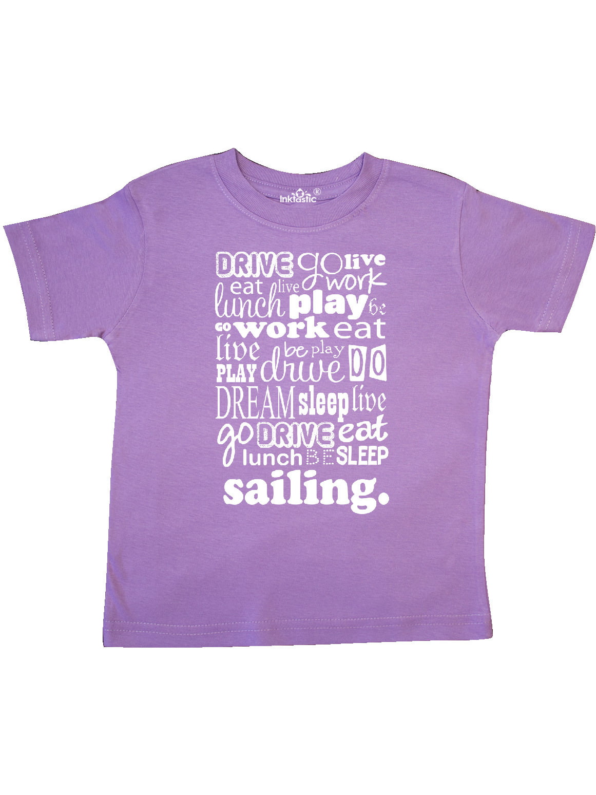 inktastic Sailboat Boating Purple Toddler T-Shirt
