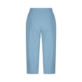 thumbnail image 4 of Pantalon de Golf pour Femmes Extensible Couleur Unie Polyester Décontracté Voyage Pantalon Court, 4 of 8