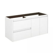 Ambra 120 DBL WG Vanity Base Unit in Gloss White