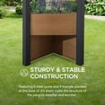 thumbnail image 4 of Sunjoy Pergola 10 x 12 ft. Outdoor Black Steel Frame Pergolas with Planters, 4 of 10